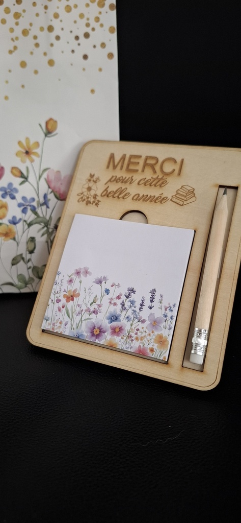Support bloc-notes personnalisé