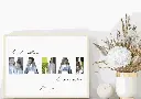 Cadre photo prénom personnalisé