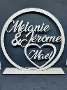 Gepersonaliseerde houten familiecirkel