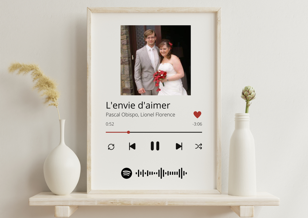 Gepersonaliseerd liedjeskader met foto