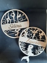 Houten wanddecoratie met kindernaam